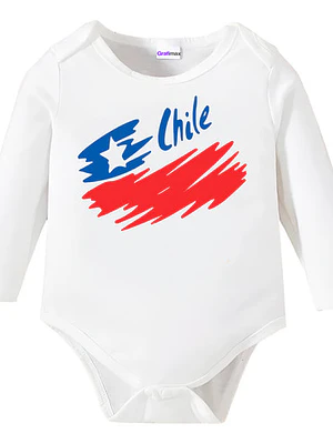 Body Bebé Pilucho Fiestas Patrias Chile Bandera Grafimax