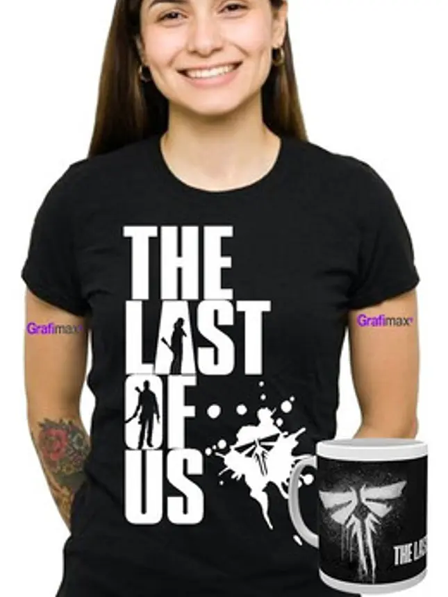Polera Mujer The Last Of Us + Tazón Serie Videojuegos Grafimax 1