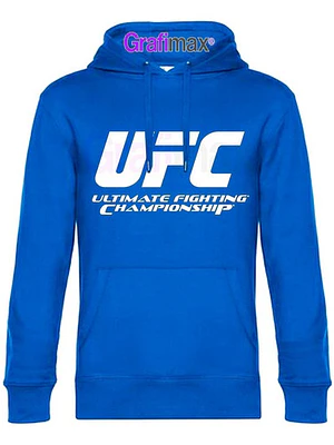 Polerón Ufc Ultimate Fighting Hombre Azul Capucha Grafimax