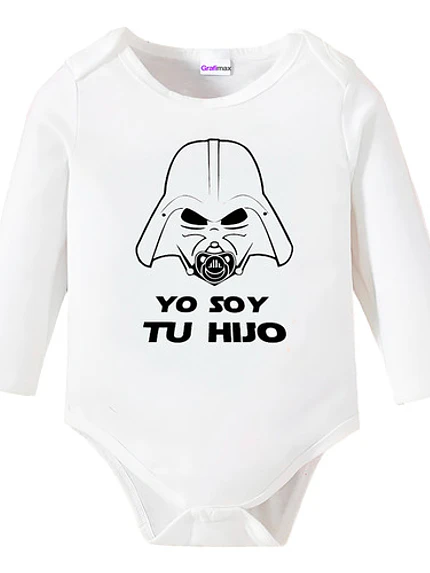 Body Bebé Pilucho Padre Soy Tu Hijo Starwars Grafimax 1