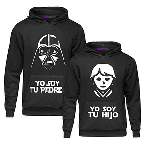 Pack Polerón Soy Tu Padre E Hijo Familia Starwars Grafimax
