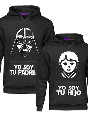 Pack Polerón Soy Tu Padre E Hijo Familia Starwars Grafimax