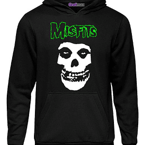 Polerón Canguro Misfits Unisex Punk Rock Metal Grafimax