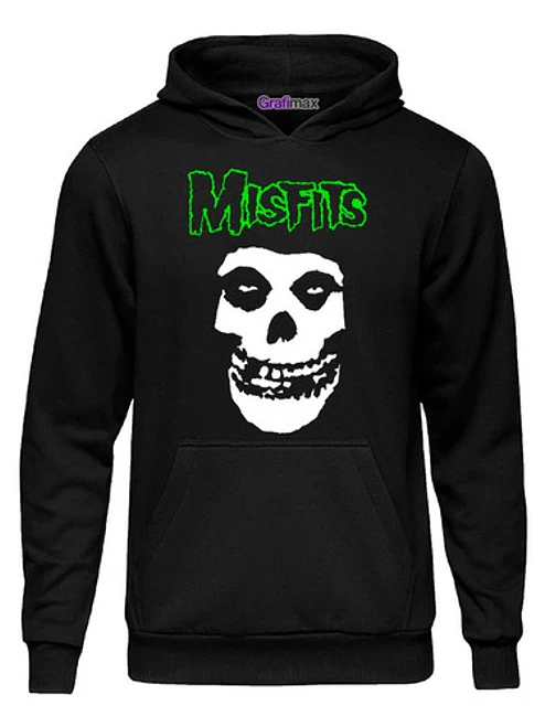 Polerón Canguro Misfits Unisex Punk Rock Metal Grafimax 1