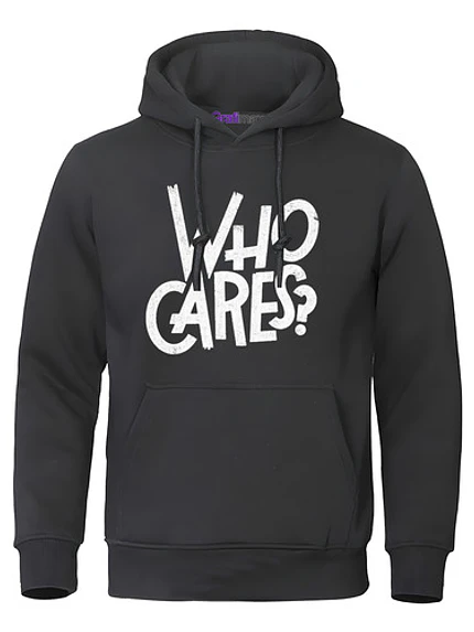 Polerón Who Cares? A Quien Le Importa? Hombre Grafimax 1