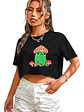 Polera Crop Top Mujer Kawaii Aesthetic Diseños Grafimax - Miniatura 5