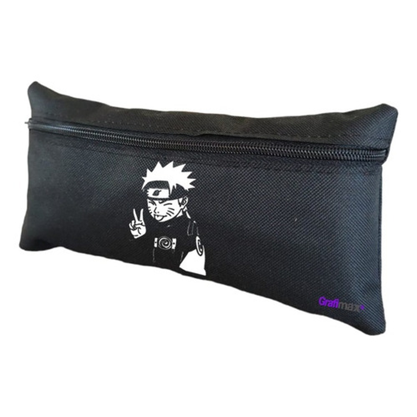 Estuche Cierre Naruto Anime Negro Grafimax 1