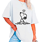 Polera Mujer Snoopy Oversize Grafimax - Miniatura 4