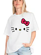 Polera Mujer Hello Cat Oversize Grafimax - Miniatura 1