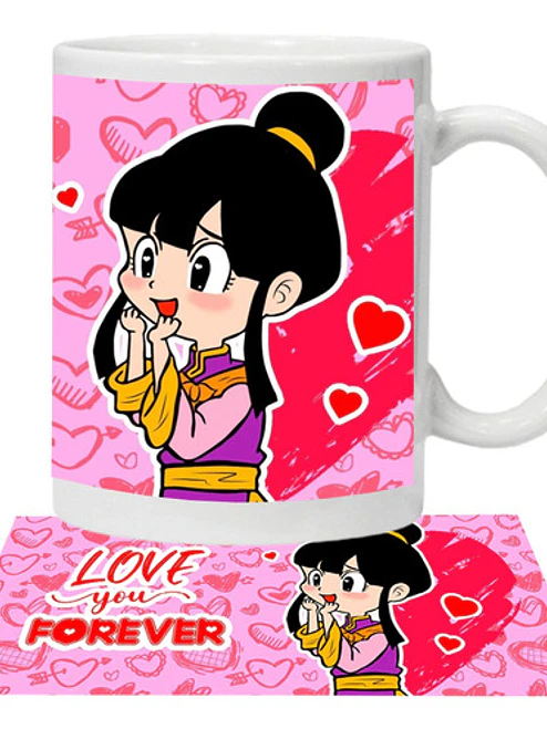 Pack Tazones Amor Dragon Ball Goku Y Milk Grafimax 3