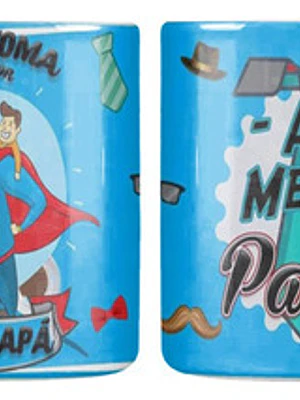Tazón Dí­A Del Padre Super Papá Al Mejor Padre Grafimax