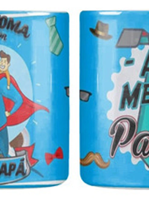 Tazón Dí­A Del Padre Super Papá Al Mejor Padre Grafimax 1
