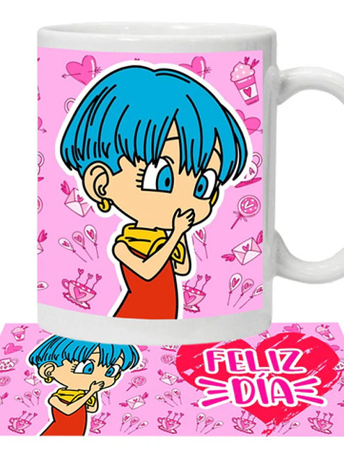 Pack Tazones Amor Dragon Ball Vegeta Y Bulma Grafimax 2