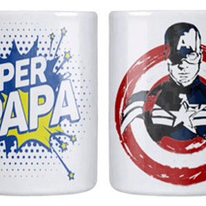 Tazón Super Papá Capitán América Día Del Padre Grafimax