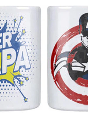 Tazón Super Papá Capitán América Día Del Padre Grafimax