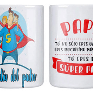 Tazón Dí­A Del Padre Tíº Eres Mi Super Papá Grafimax