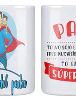 Tazón Dí­A Del Padre Tíº Eres Mi Super Papá Grafimax
