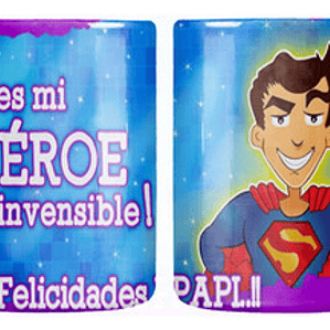 Tazón Dí­A Del Padre Eres Mi Héroe Invencible Grafimax