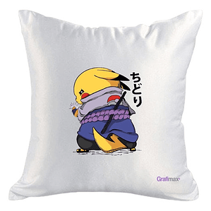 Cojí­N Blanco Felpa Pikachu 40X40 Grafimax