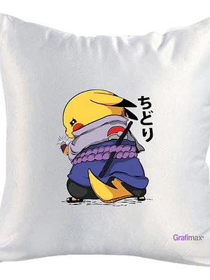Cojí­N Blanco Felpa Pikachu 40X40 Grafimax