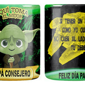 Tazón Dí­A Del Padre Yoda Papá Consejero Grafimax