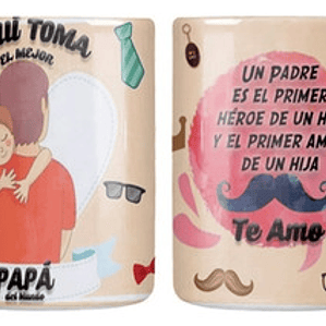 Tazón Dí­A Del Padre Primer Héroe Primer Amor Grafimax