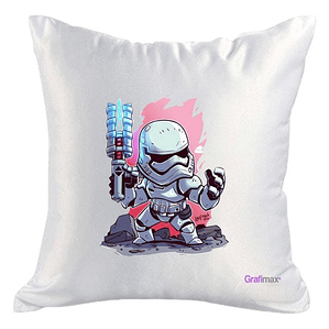 Cojí­N Felpa Star Wars Stromtrooper Chibi 40X40 Grafimax