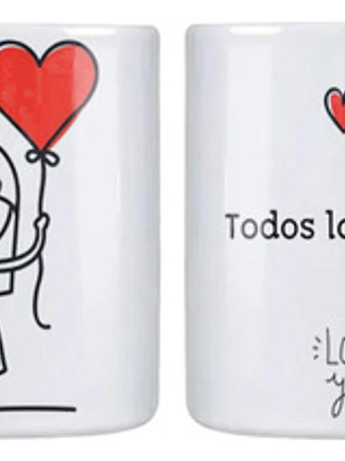Pack Tazones Amor Frases Todavía Muero Por Ti Grafimax 2