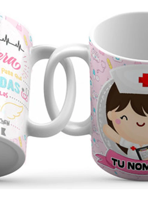 Tazón Enfermeras Personalizable Diseños 11Oz Grafimax 3