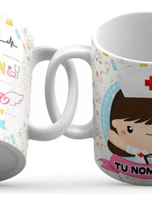Tazón Enfermeras Personalizable Diseños 11Oz Grafimax 8