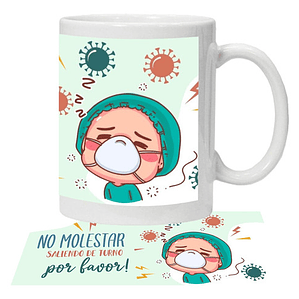 Tazón Enfermero Doctor Tens Frases Personalizado Grafimax