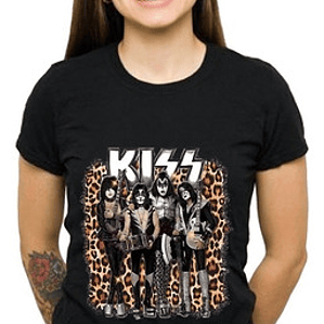Polera Mujer Banda Kiss Míºsica Grafimax