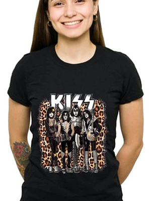 Polera Mujer Banda Kiss Míºsica Grafimax