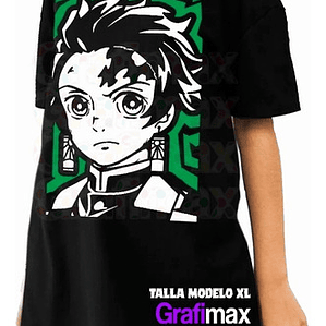 Polera Tanjiro Kimetsu No Yaiba Oversize Grafimax