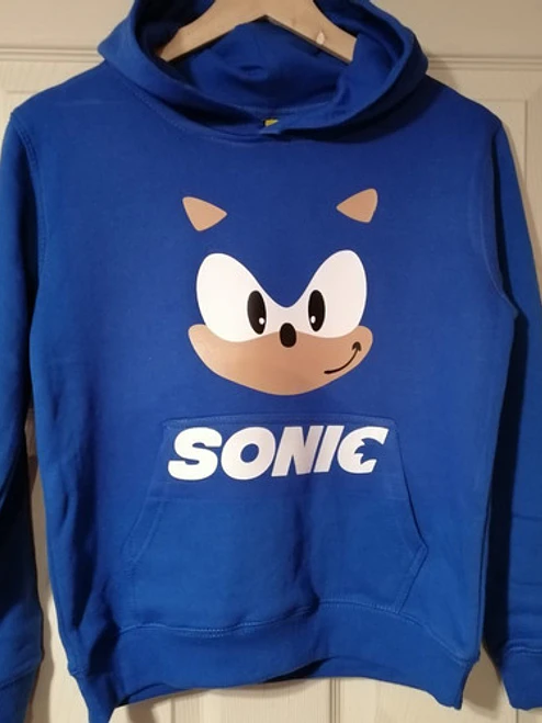 Polerón Sonic Videojuego Carita Sonic Azul Grafimax 2