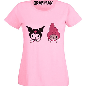 Polera Rosa Kuromi Y Melody Grafimax