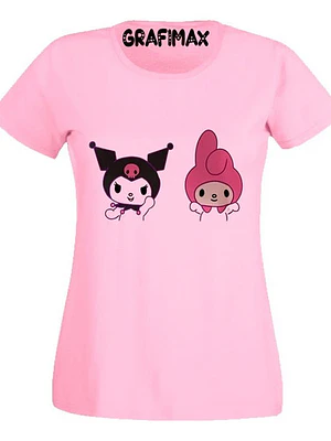 Polera Rosa Kuromi Y Melody Grafimax