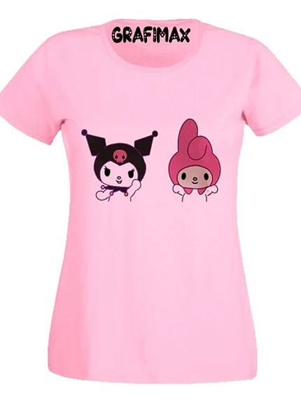 Polera Rosa Kuromi Y Melody Grafimax 1