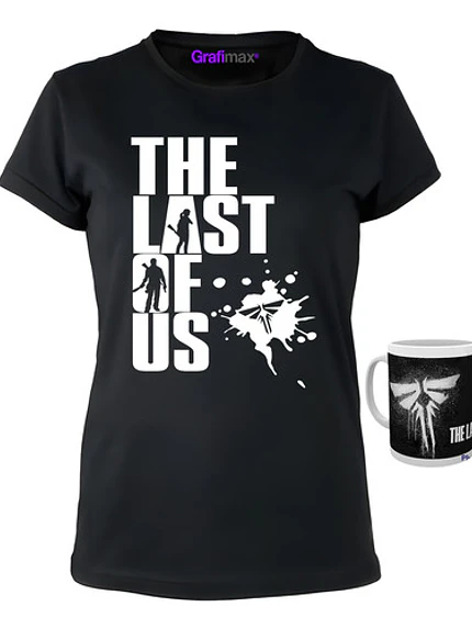 Kit Polera Serie The Last Of Us Mujer + Tazón Grafimax 1