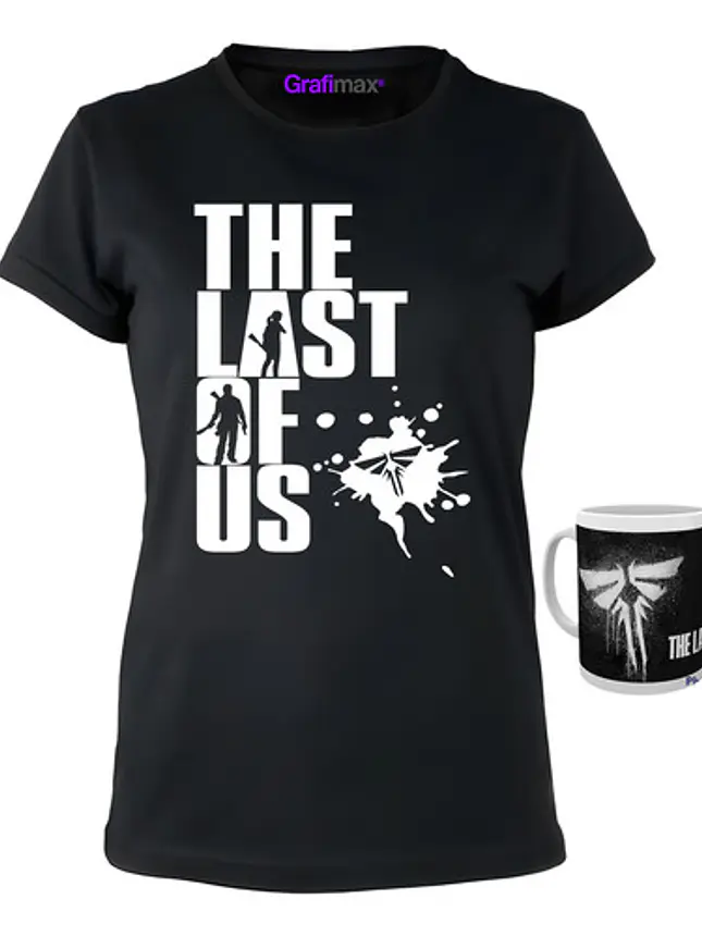 Kit Polera Serie The Last Of Us Mujer + Tazón Grafimax 1