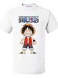 Polera Blanca Luffy One Piece Anime Calidad Grafimax - Miniatura 1