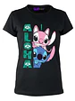 Polera Mujer Stitch Y Angel Aloha Grafimax - Miniatura 1