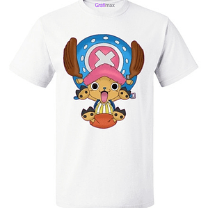 Polera Blanca One Piece Tony Tony Chopper Anime Grafimax