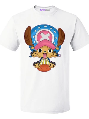 Polera Blanca One Piece Tony Tony Chopper Anime Grafimax