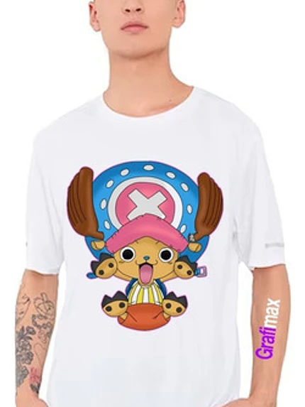 Polera Blanca One Piece Tony Tony Chopper Anime Grafimax 2