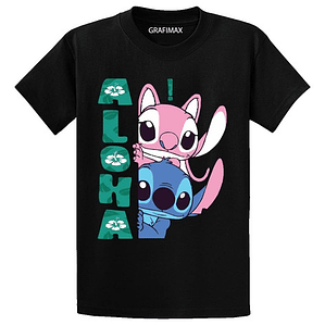 Polera Stitch Y Angel Aloha Oversize Grafimax