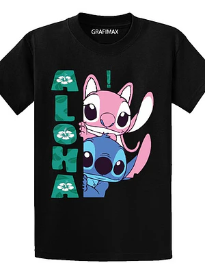 Polera Stitch Y Angel Aloha Oversize Grafimax