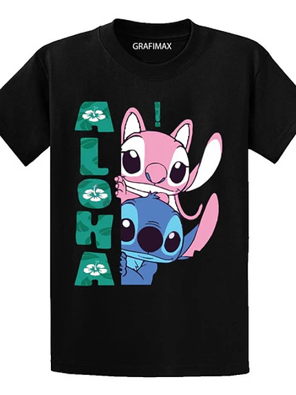 Polera Stitch Y Angel Aloha Oversize Grafimax 1