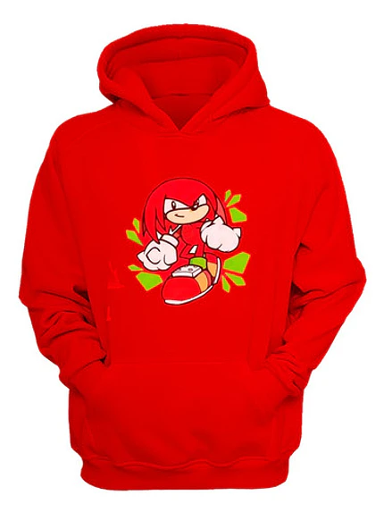 Polerón Knuckles Rojo Sonic The Echidna Grafimax 1