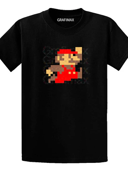 Polera Super Mario Bross 8 Bits Retro Video Game Grafimax 1